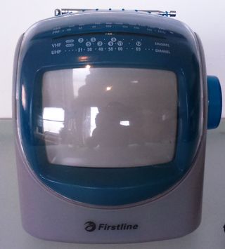 Mini TV y radio retro 1990 FIRSTLINE TVR800 Funcio