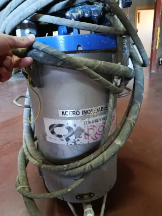 Calderín de gotelé 50L Acero Inoxidable