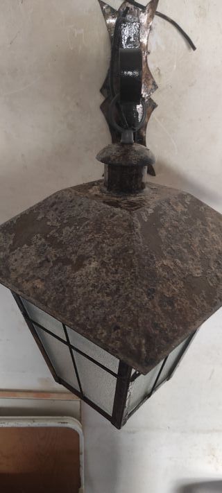 Farol de Hierro Forjado Exterior/Interior