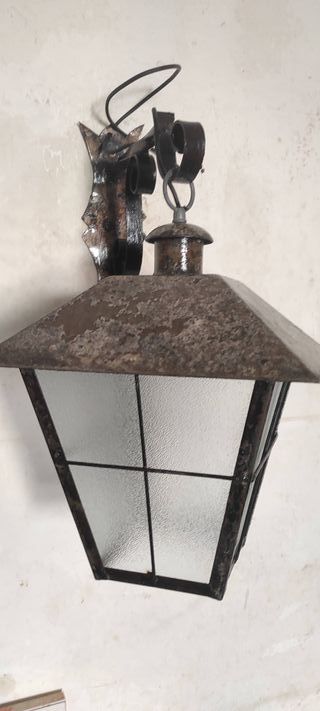 Farol de Hierro Forjado Exterior/Interior