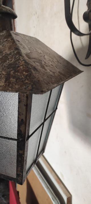 Farol de Hierro Forjado Exterior/Interior