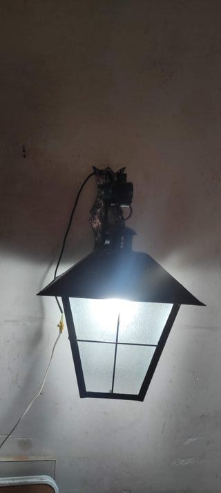Farol de Hierro Forjado Exterior/Interior