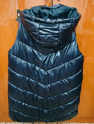 Chaleco de invierno negro acolchado