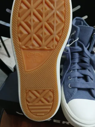 Converse All Star pelle blu