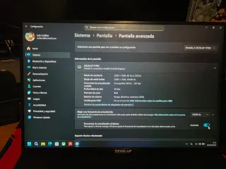 ZEUSLAP Pantalla Monitor Portátil 18.5" 144hz