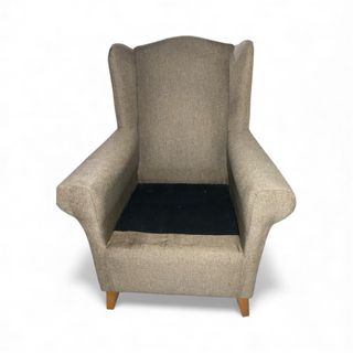 Sillón butaca tela y madera