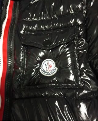 Chaqueta Moncler Negra Brillante