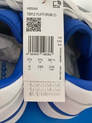 Zapatillas Adidas Forum Triple Plataforma Talla 38