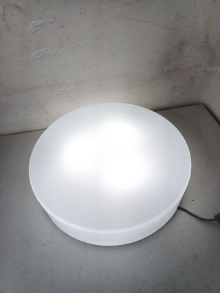 Grande lampada da parete/soffitto bianco forma semicircolare