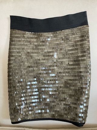 Falda lentejuelas cuadradas o paillettes