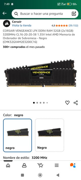 Corsair Vengeance LPX DDR4 32GB (2x16GB)