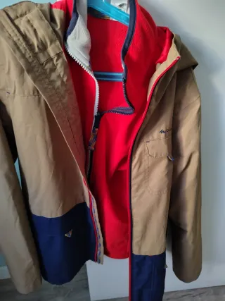 Chaqueta Quechua Marrón y Azul