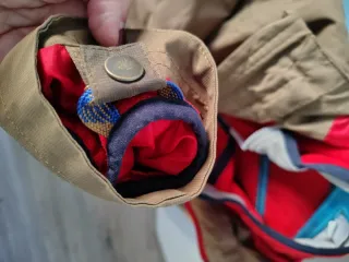 Chaqueta Quechua Marrón y Azul