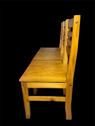 Juego de 3 sillas de madera