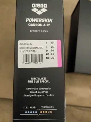 Bañador Arena Powerskin Carbon Air 2 Coral