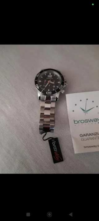 Orologio cronografo Brosway acciaio nuovo