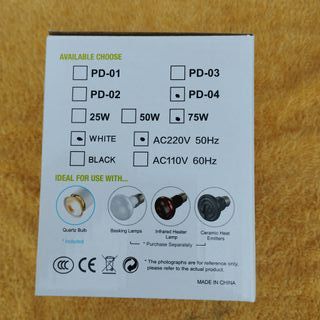 Pack Lampara reptiles foco + bombilla UVA/UVB