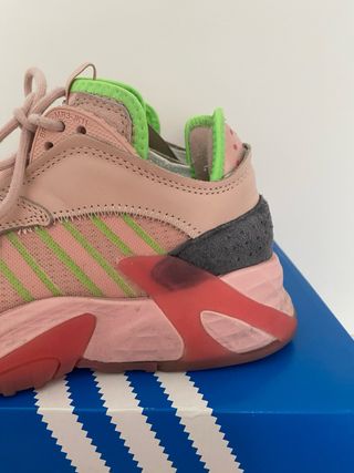 Zapatillas Adidas rosas y verdes T37 1/3
