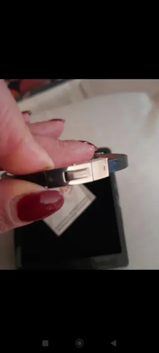 Bracciale Brosway Uomo Nuovo Argento Nero