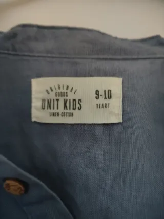 Camisa azul de manga larga 9/10 años