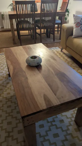 Mesa de centro madera palisandro