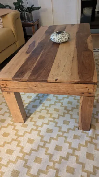 Mesa de centro madera palisandro