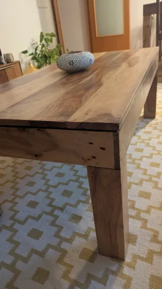 Mesa de centro madera palisandro