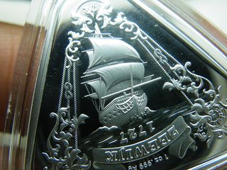 Moneda Onza Plata Zeewijk 1727. Ultima.