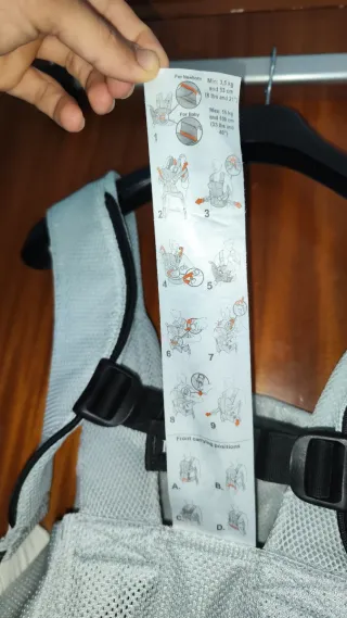 Mochila Portabebés BabyBjörn One Air Plata