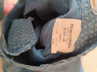 Pantaloncini uomo blu e fantasia