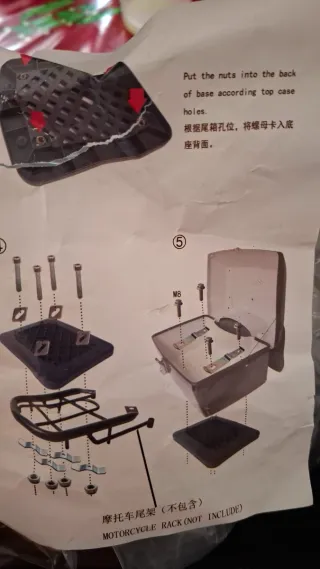 Maleta para moto nuev a estrenar