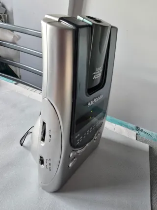 Despertador Proyector Mx Onda Gris/Plata