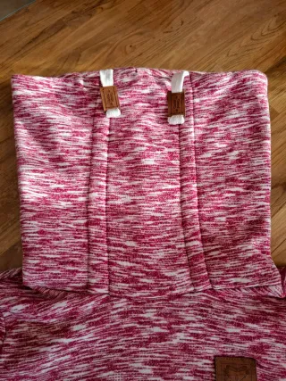 Felpa donna calda, con colo grande