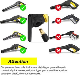 Manguera de hidrolimpiadora PPEESHON de 10 m