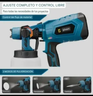 Pistola Pintura Spray 1000ML (2 Baterías)