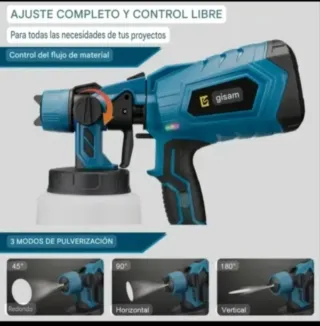 Pistola Pintura Spray 1000ML (2 Baterías)