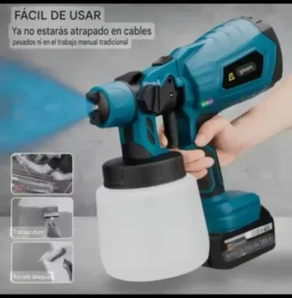 Pistola Pintura Spray 1000ML (2 Baterías)