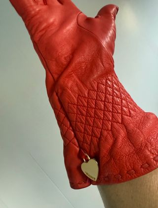 Guantes Moschino Naranja Talla 7,5