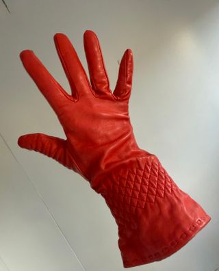 Guantes Moschino Naranja Talla 7,5