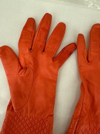 Guantes Moschino Naranja Talla 7,5