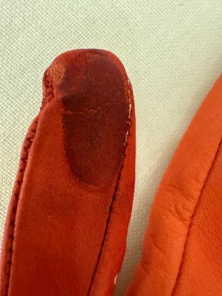 Guantes Moschino Naranja Talla 7,5