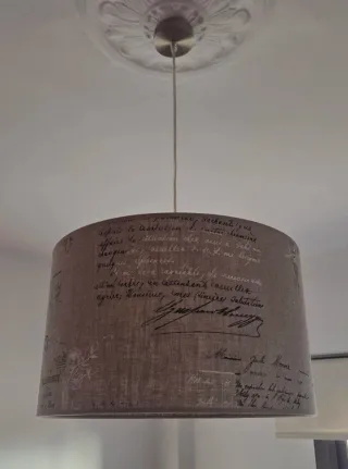 Lámpara de techo tela diseño francés