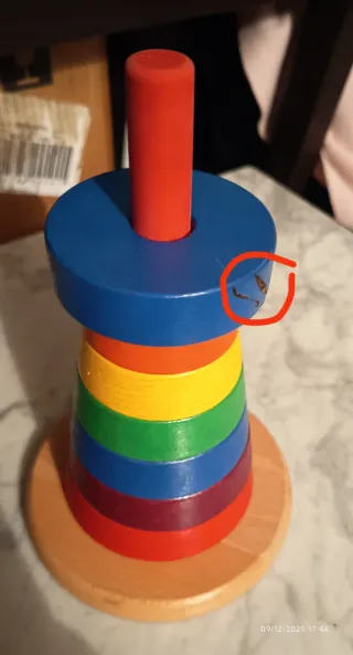 Juego de apilar aros para bebés