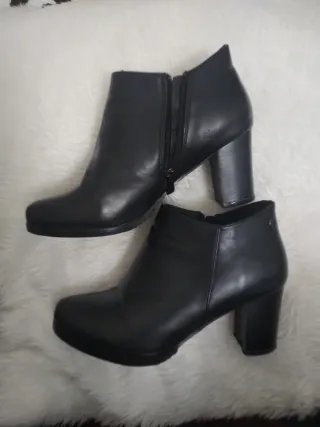 Zapatos tacón ancho talla 38