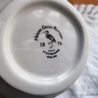 Brocca inglese Heron Cross Pottery vintage