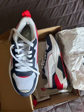 Zapatillas Puma X-Ray Talla 37.5 Azul Blanco Rojo