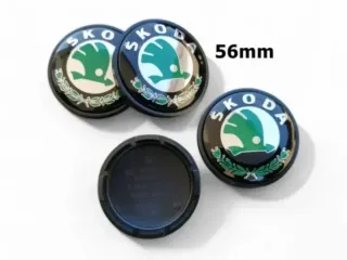 Skoda 56mm Tapabujes Centro de Llantas Ruedas VRS