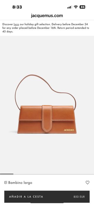 Bolso Jacquemus Marrón original