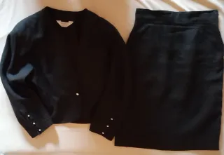 Tailleur Max Mara Lino Nero Made in Italy