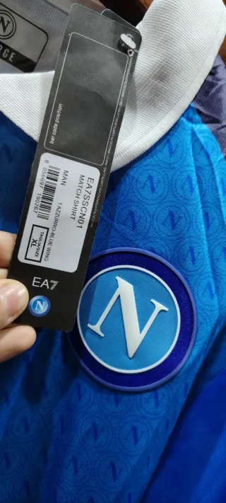 Maglietta Napoli Uomo nuova con etichetta